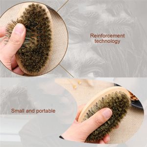 Boar Bristle Brush 3PC Set for Men