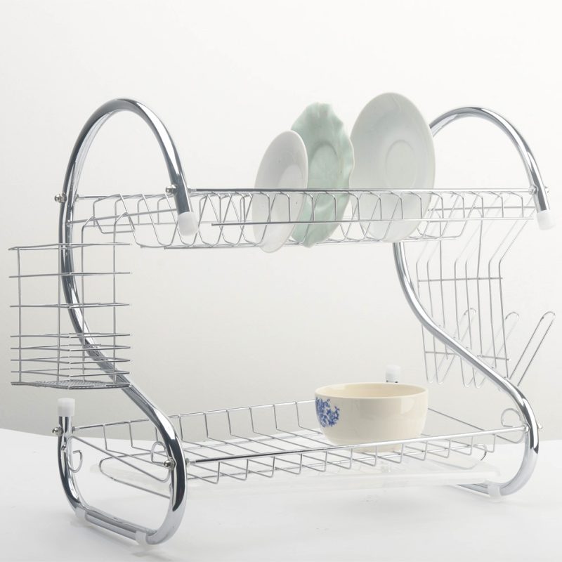 2 Tiers Dish Rack Organizer - Image 5
