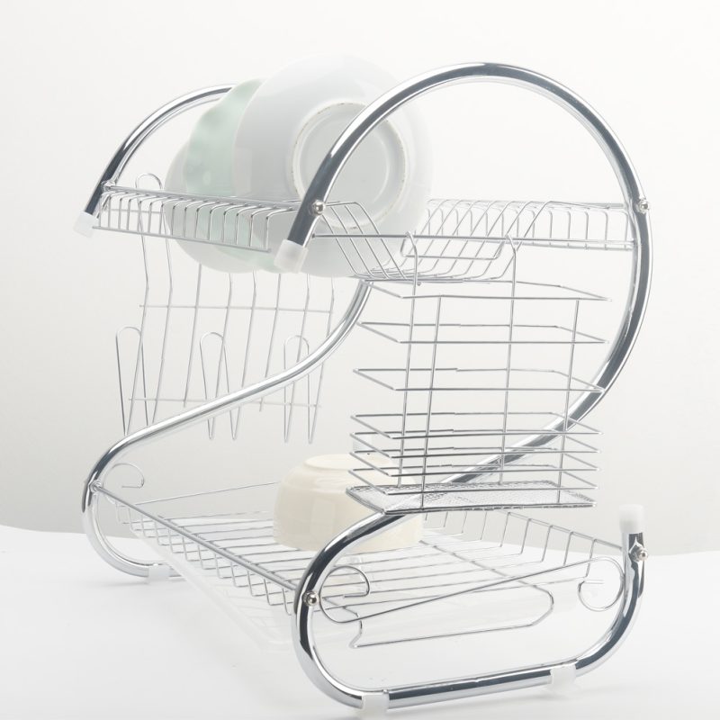 2 Tiers Dish Rack Organizer - Image 4