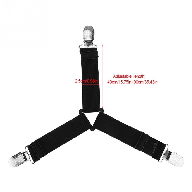 Bed Sheet Straps Elastic Bed Sheet Clips (4Pcs) - Image 4