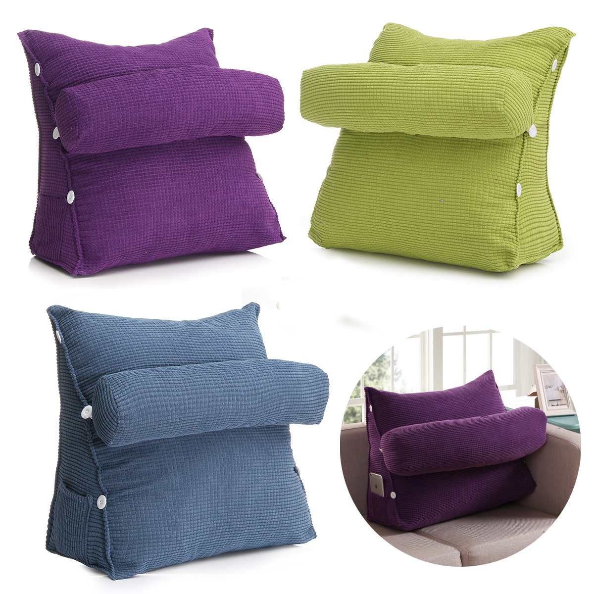 Backrest Pillow Triangular Sofa Cushion - Image 5