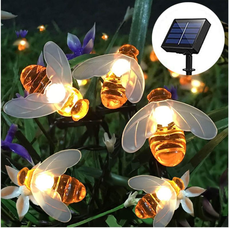 Bee Solar Lights Outdoor Decor - Image 4