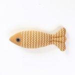Cat teasing linen fish toy self-entertaining catnip fish